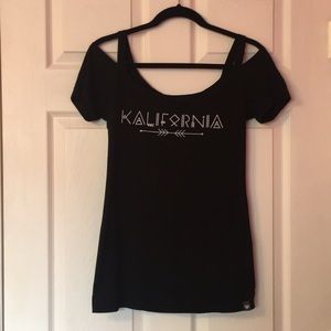 Kendall & Kylie Cold-Shoulder Tee